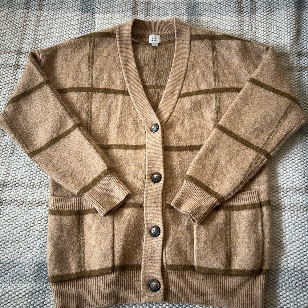 A New Day Tan Knit Cardigan